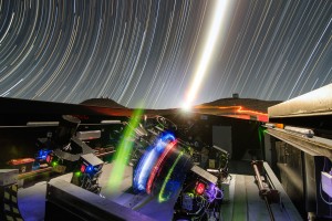 The telescopes of the Next-Generation Transit Survey (NGTS) at ESO’s Paranal Observatory in northern Chile during testing. Photo: ESO/G. Lambert