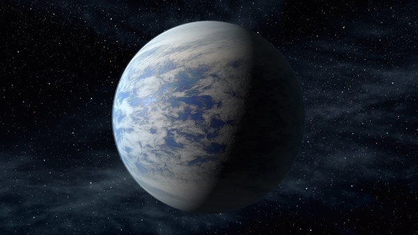 Exoplanet Kepler-69c is a potential water world about 70 percent larger than the size of Earth. (Artist's impression: NASA Ames/JPL-Caltech/T.Pyle)