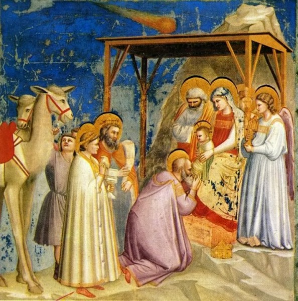 Die Anbetung der Magier von Giotto. (Bild: Wiki Commons)