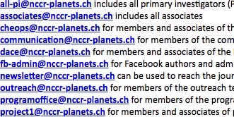 New PlanetS mailing lists