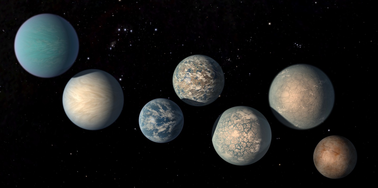 Wie die TRAPPIST-1-Planeten aussehen könnten