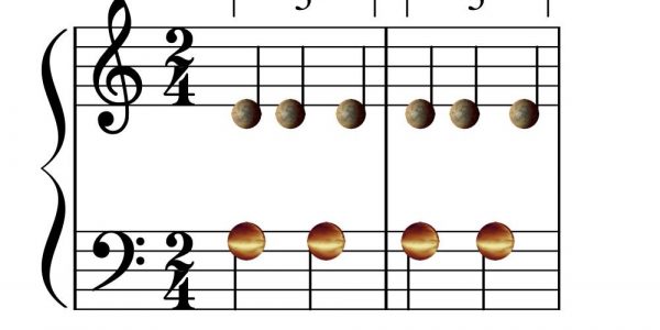 Six planets (almost) in rythm