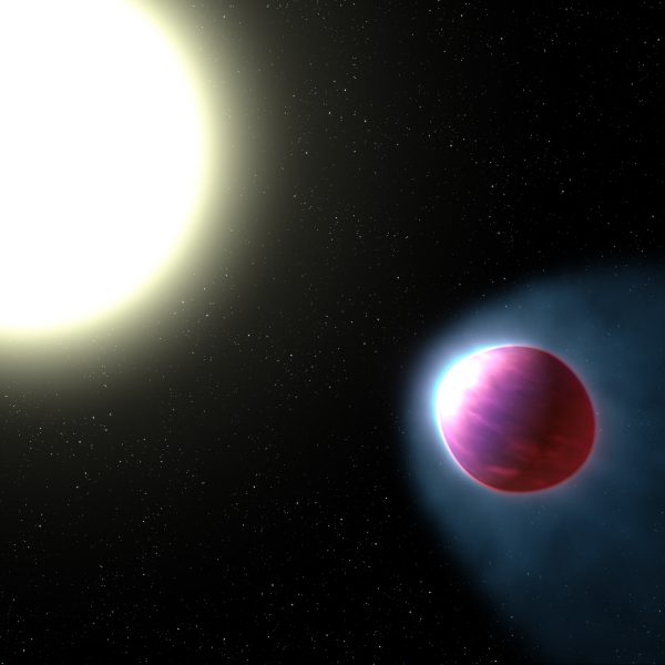 Verdampftes Metall in der Luft eines Exoplaneten