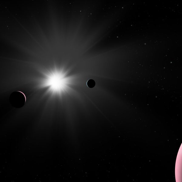 Unique exoplanet photobombs CHEOPS study of nearby star system