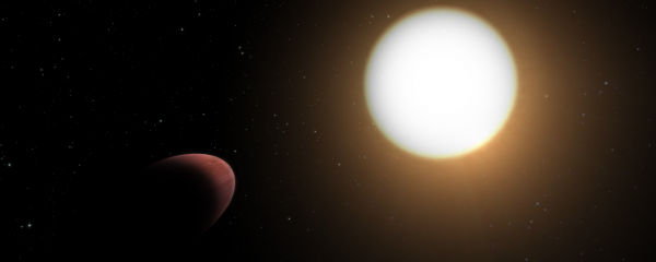 CHEOPS offenbart einen rugbyballförmigen Exoplaneten